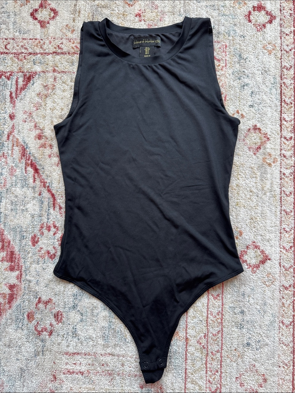 House of Harlow Black Bodysuit Tank Top